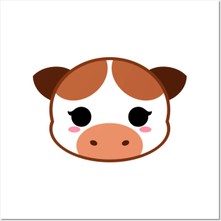 Cute Chocolate Milk Cow Posters and Art